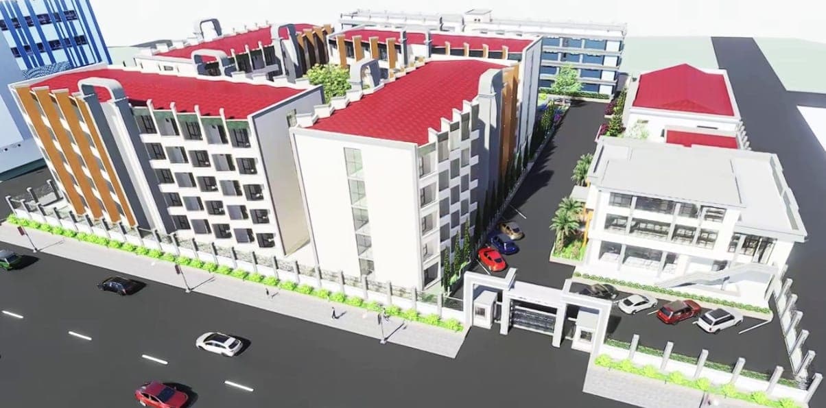 Aerial view of the Bright Future Children's Village campus in Awash